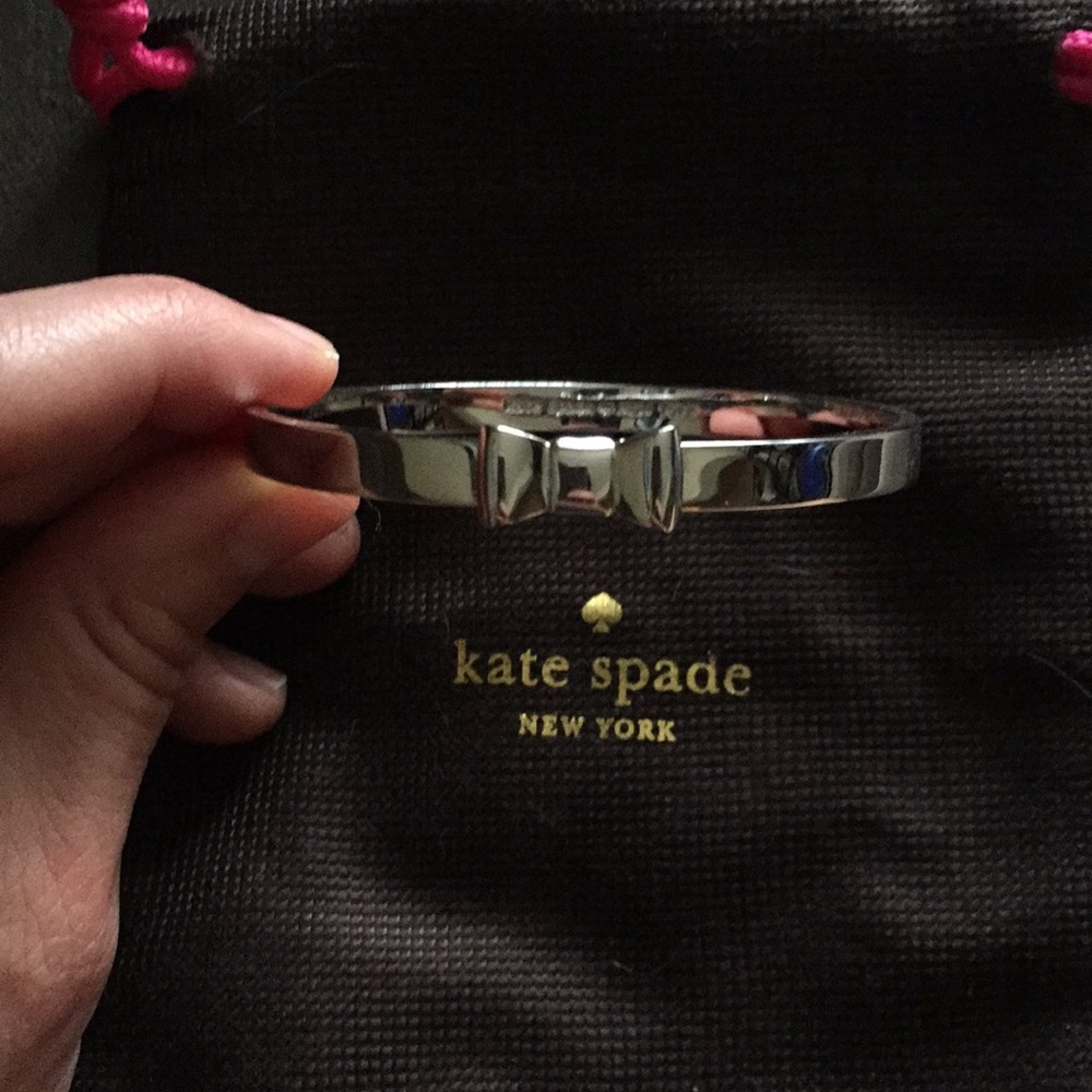 Kate Spade silver bow bangle